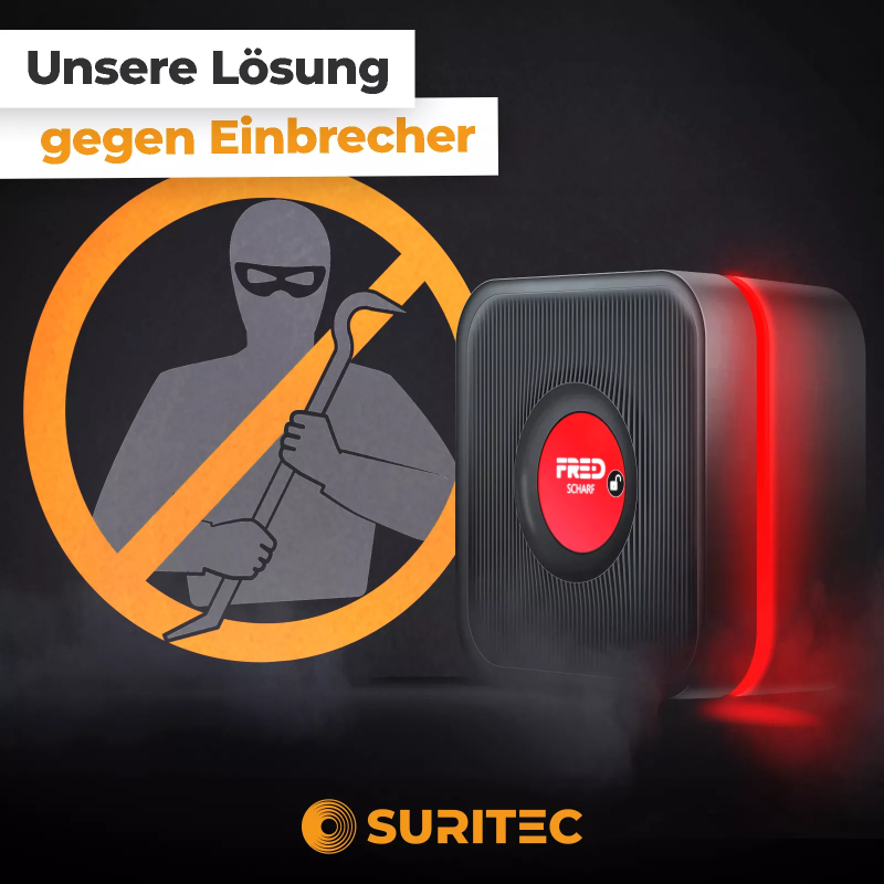 FR.ED Frühwarnsystem von SURITEC zum Schutz vor Einbrechern und modernen Einbruchversuchen