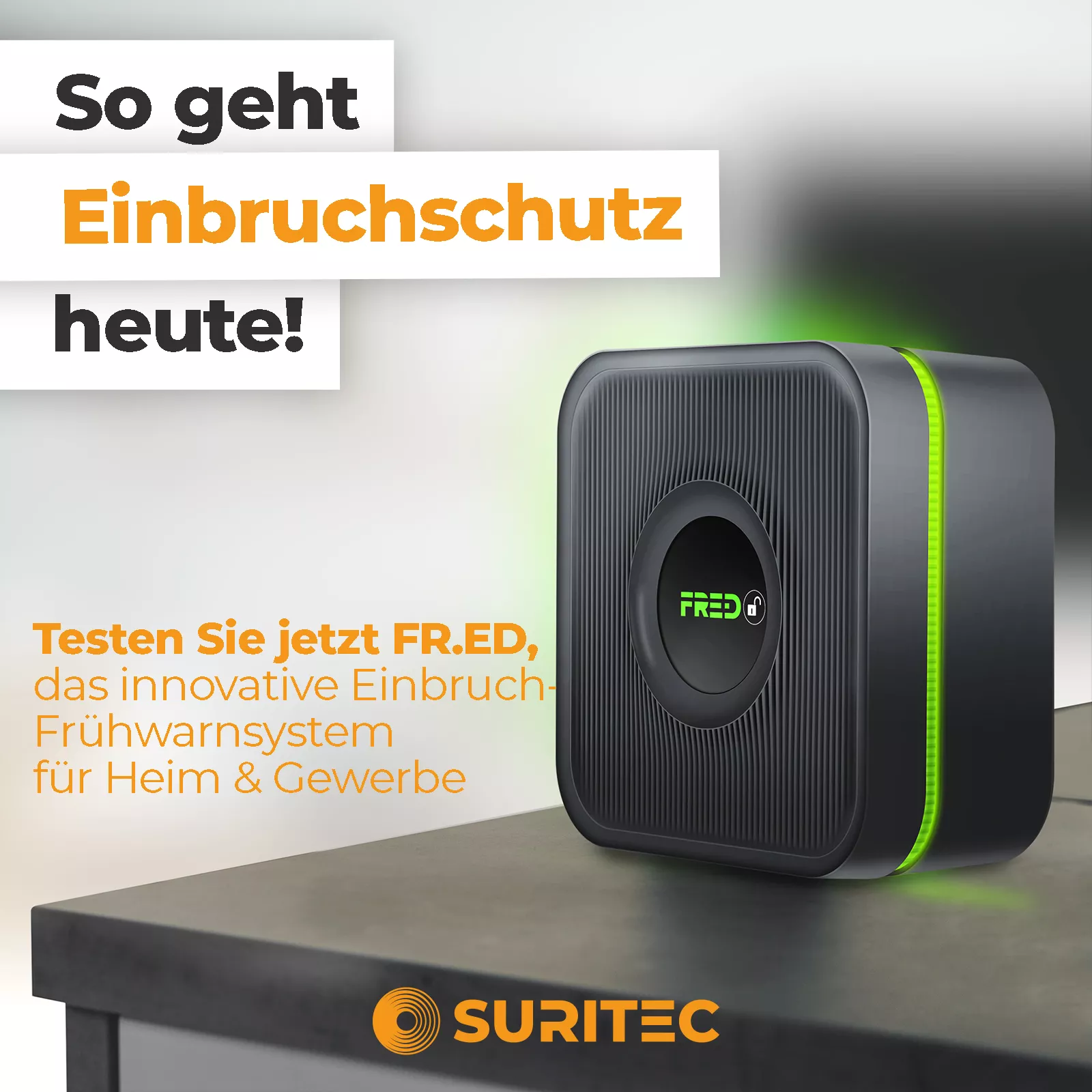 Suritec FRED Einbruch Frühwarnsystem ohne Installation