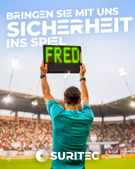 FR.ED von SURITEC bringt Sicherheit ins Spiel – Einbruchschutz zur Fußball-WM mit BECK SECURE