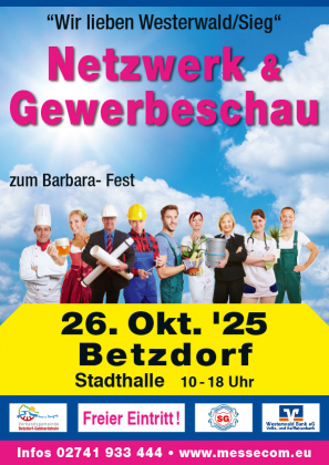 Netzwerk & Gewerbeschau, Betzdorf, Barbara-Fest, Beck Secure, Hennef, Alarmanlagen, Messe, Westerwald
